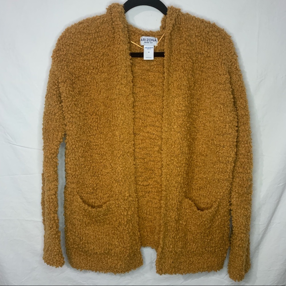 Arizona Jean Co Fuzzy Plush Sweater w/ Hood